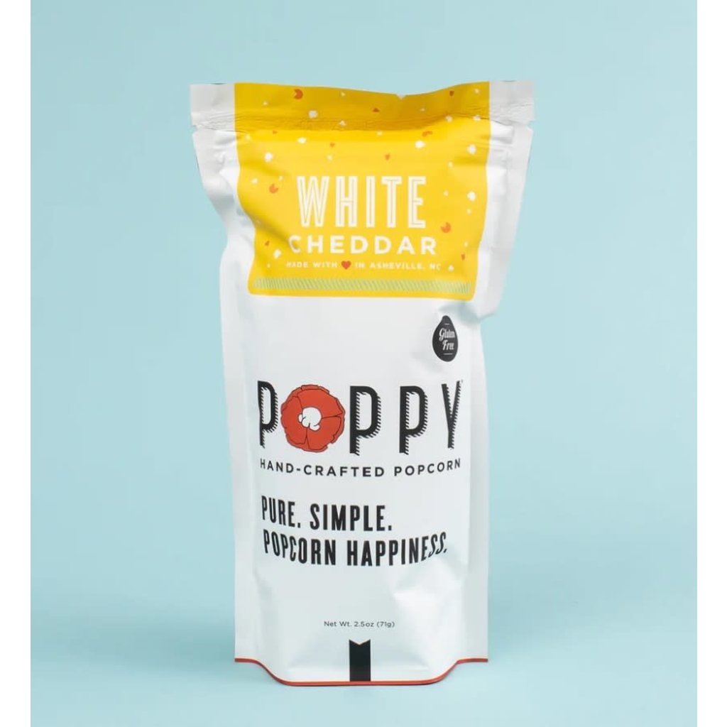 Poppy Handcrafted Popcorn White Cheedar Market Bag