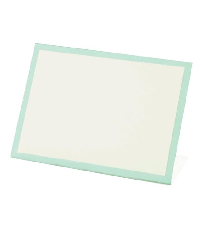 Seafoam Frame Place Card - Bottom Fold - Pack of 12