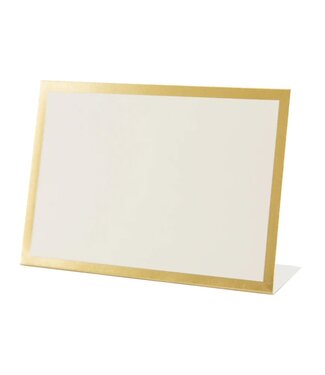 Hester and Cook Gold Frame Place Card - Bottom Fold - Pack of 12