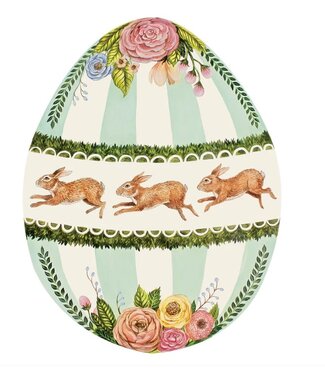 Hester and Cook Die-cut Boxwood Bunny Egg Placemat - 12 sheets