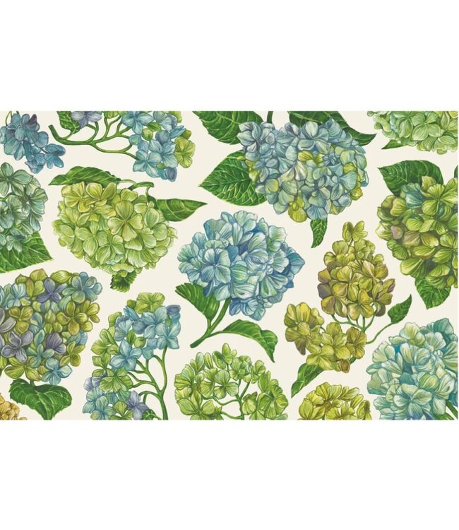 Blooming Hydrangeas Placemat - pad of 24