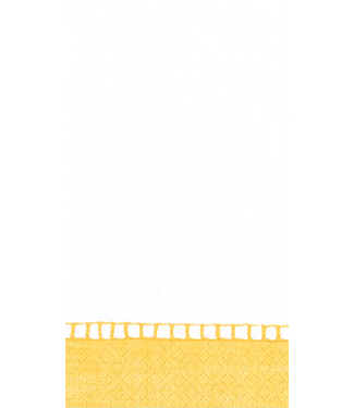 Caspari Linen Border Yellow Guest Towels