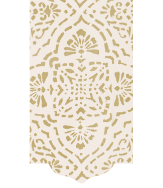 Caspari Annika Ivory/Gold Guest Towel