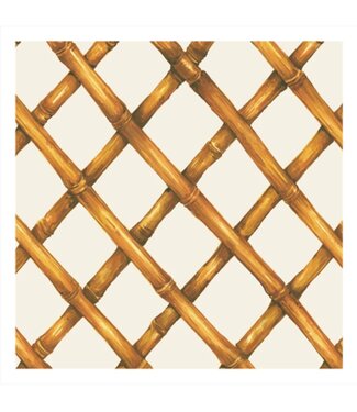Hester and Cook Bamboo Lattice Cocktail Napkin - set of 20
