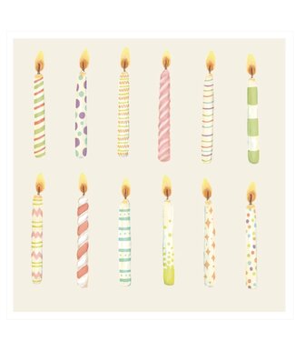 Hester and Cook Birthday Candles Cocktail Napkin - set of 20