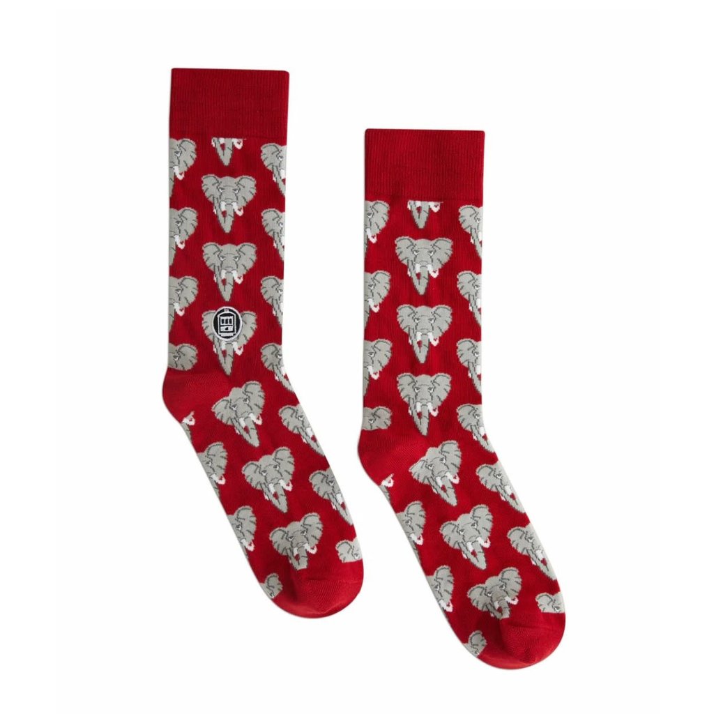 Bonfolk Bonfolk Elephant Crimson Socks