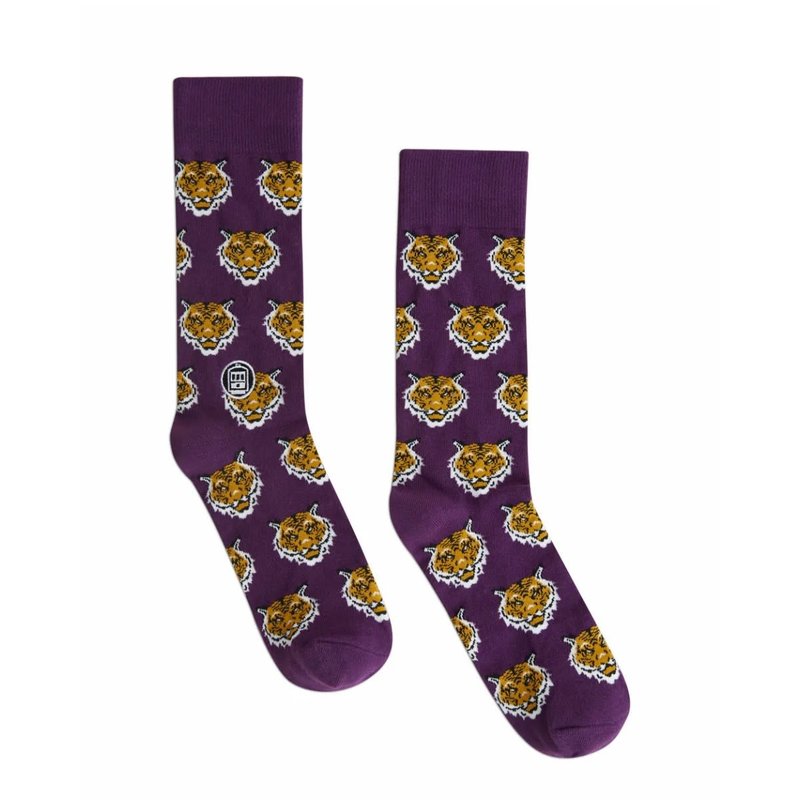 Bonfolk Bonfolk Tiger Purple Socks