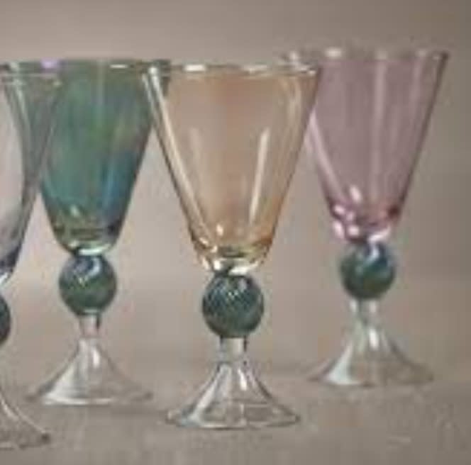 Zodax Cassis Vintage Stem Glass - Purple - Judy At The Rink