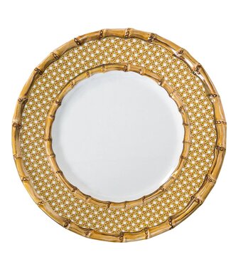 Juliska Bamboo Caning Melamine Dinner Plate