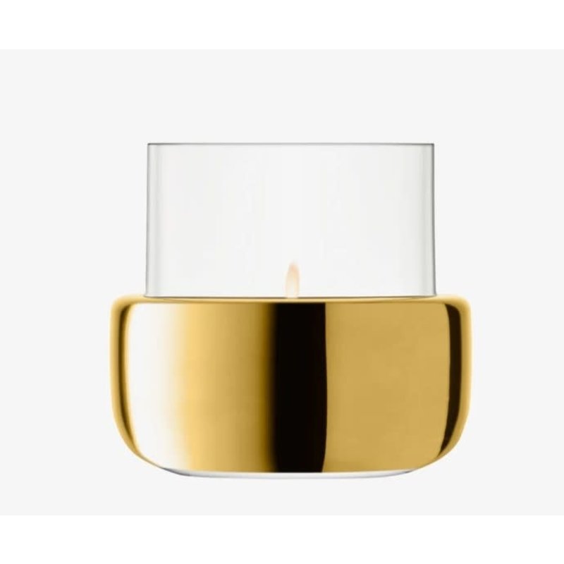 Aurum Tealight Holder/Vase H3.25in Clear