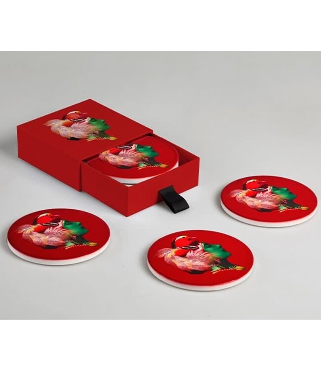 Gangzai Canarbella set of 4 Ceramic Coasters