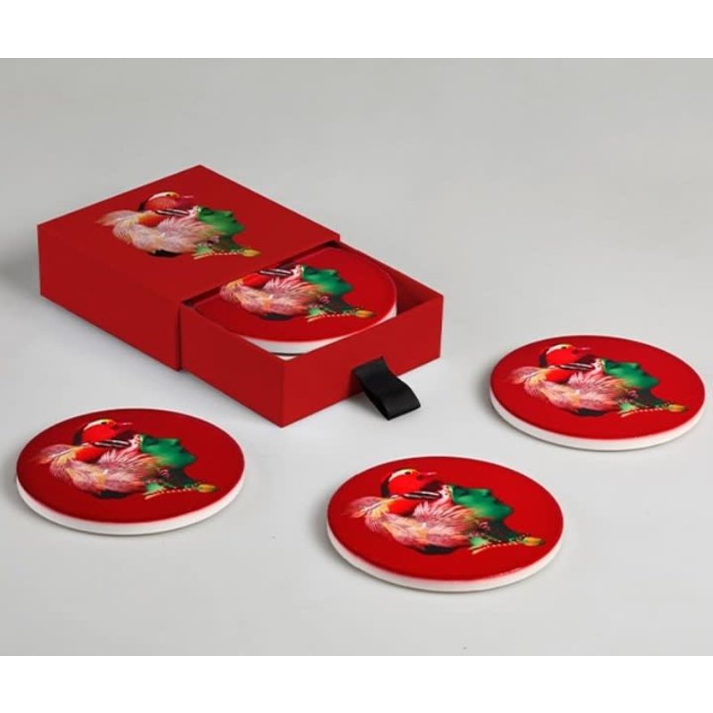 Gangzai Canarbella set of 4 Ceramic Coasters