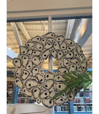 Cynthia Kolls Oyster Wreath Resin/Wood/HandPainted 23" Round