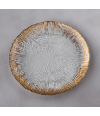Beatriz Ball GLASS Radiant Charger Plate (Clear & Gold)