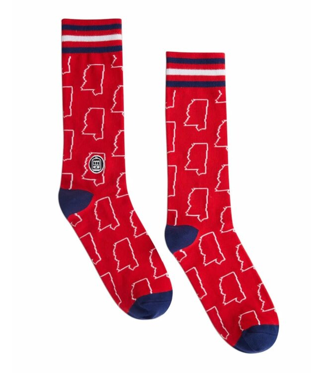 Bonfolk Mississippi Red Socks