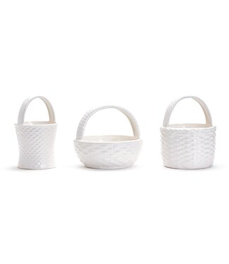 Two's Company Large Handled Basket Weave Basket (sold separately)