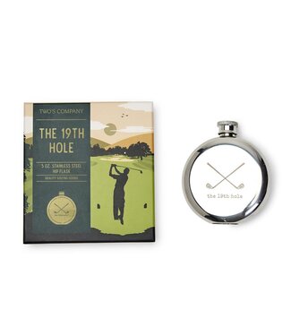 Two's Company The 19th Hole Golf Flask