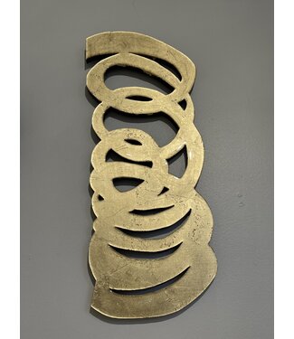 Cynthia Kolls "Bounce" Gold Leaf/Resin 28"x11"