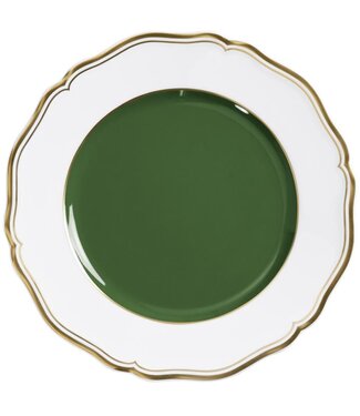 Raynaud Raynaud Mazurka Or Green - Dessert Plate 8.7 in