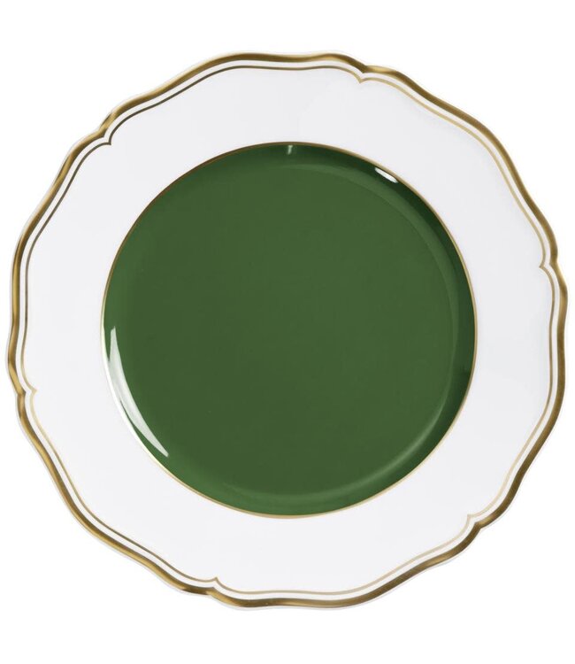 Raynaud Mazurka Or Green - Dessert Plate 8.7 in