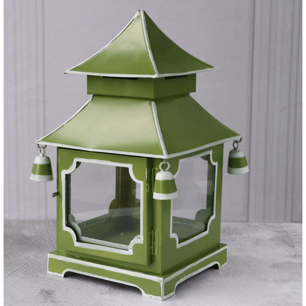 Beatriz Ball Holiday Pagoda Lantern Green