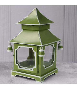 Beatriz Ball Holiday Pagoda Lantern Green