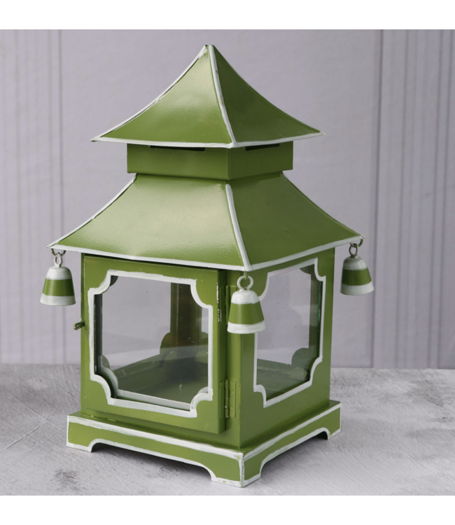 Holiday Pagoda Lantern Green