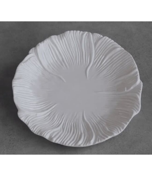 VIDA Lettuce 9'' Salad Plate Set of 4 (white)