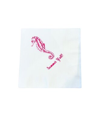 Monique Perry Seahorse Cocktail Napkins