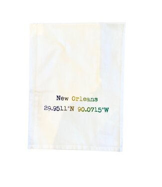 Monique Perry New Orleans Coordinates Tea Towel