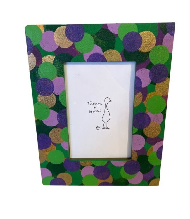 Polka Dot Mardi Gras Frame