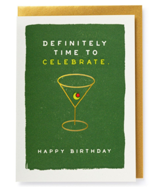 Archivist Gallery Martini Birthday Card