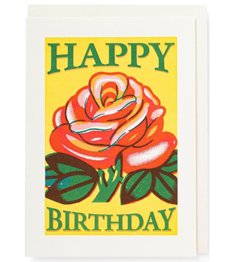 Archivist Gallery Happy Birthday Rose Card