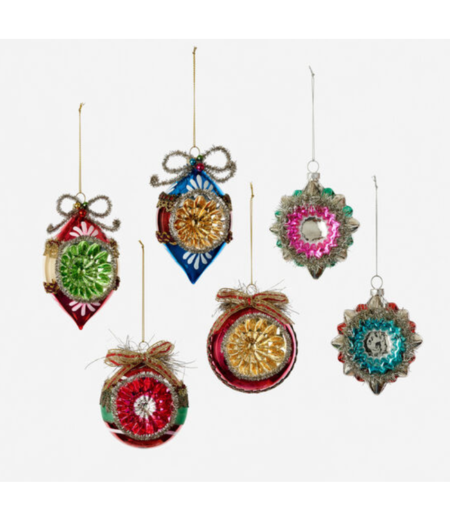 Reflector Ball Ornament 4" Assorted Colors Sold Sep.