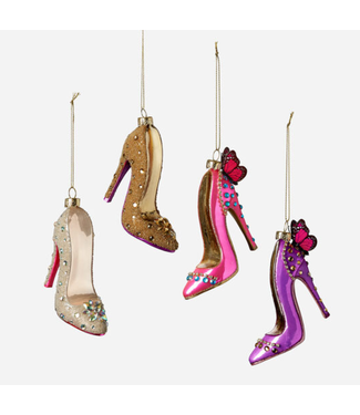 One Hundred 80 Degrees High Heel Shoe Ornament Assorted Styles - Sold Sep.