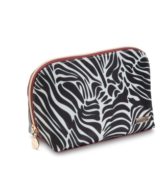 50% Sahara Zebra Lola Makeup Bag