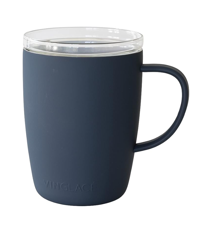 Navy Coffee Cup