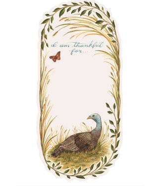 Hester and Cook Thankful Turkey Table Card - Pack of 12