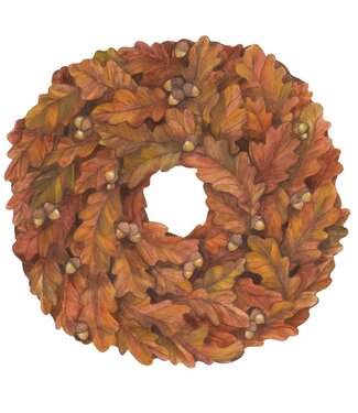 Hester and Cook Die Cut Autumn Wreath Placemat - 12 Sheets