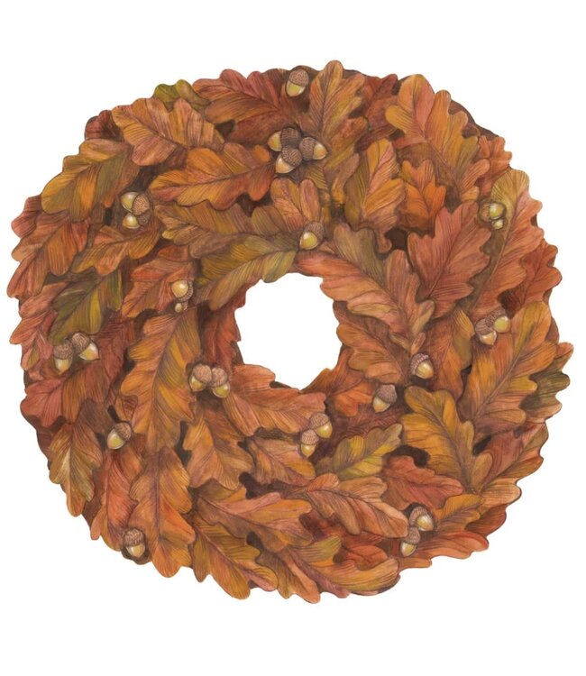 Die Cut Autumn Wreath Placemat - 12 Sheets
