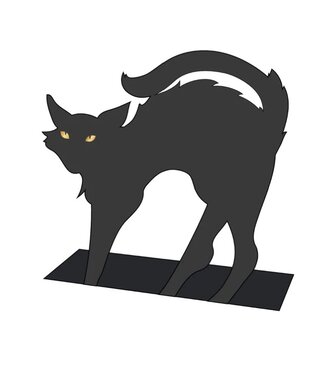 Hester and Cook Black Cat Place Card - Pack of 12