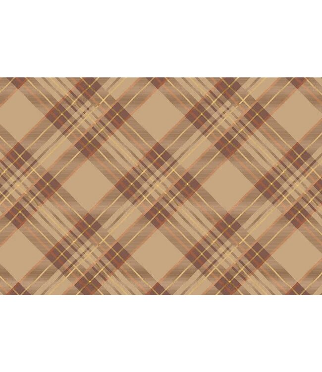 Hester and Cook Autumn Plaid Placemat - Pad of 24