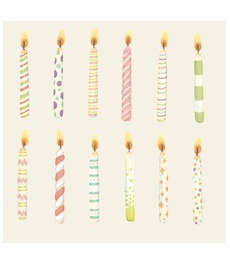 Hester and Cook Birthday Candles Cocktail Napkin - pack of 20