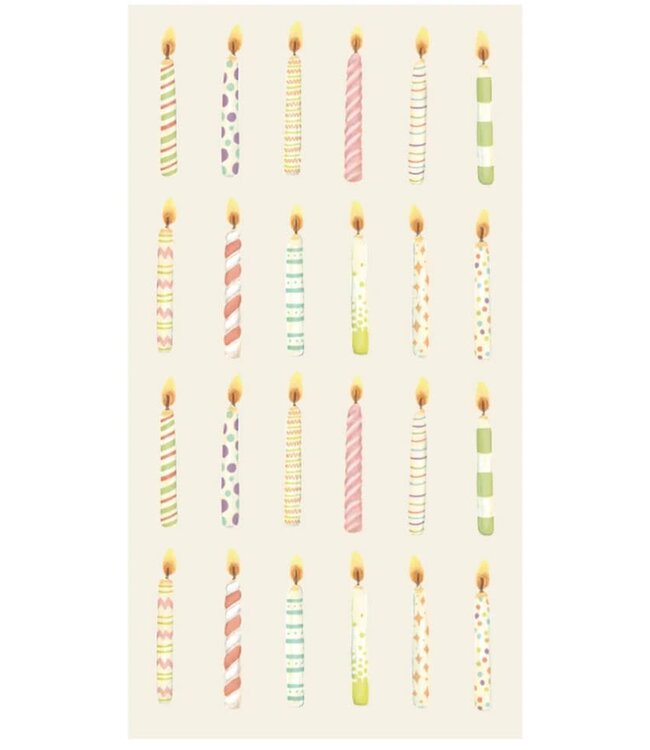 Birthday Candles Guest Napkin - pack of 16