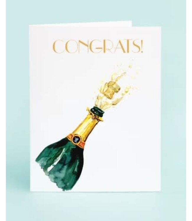 Taylor Paladino Champagne Pop "Congrats" Single Card