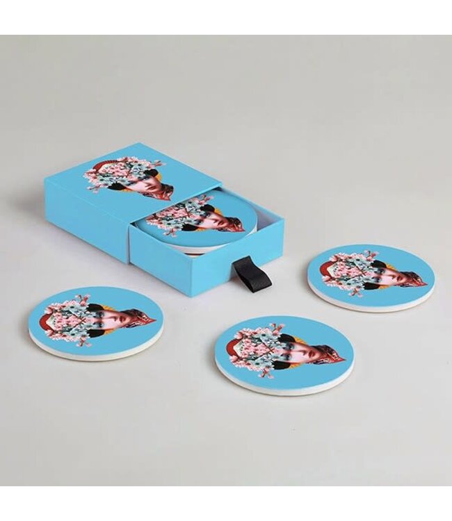Miss Fuji Set of 4 Ceramic Coasters