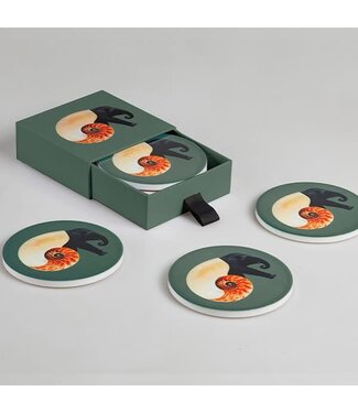 Gangzai Shellephant Set of 4 Ceramic Coasters