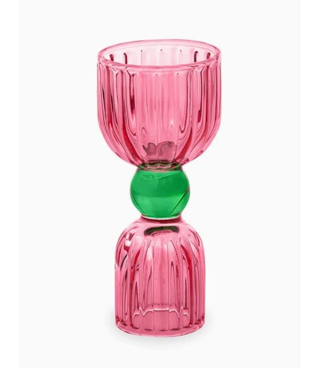 August Double Shot Glass, Tipsy Turvy
