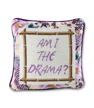 Furbish Drama Needlepoint Pillow