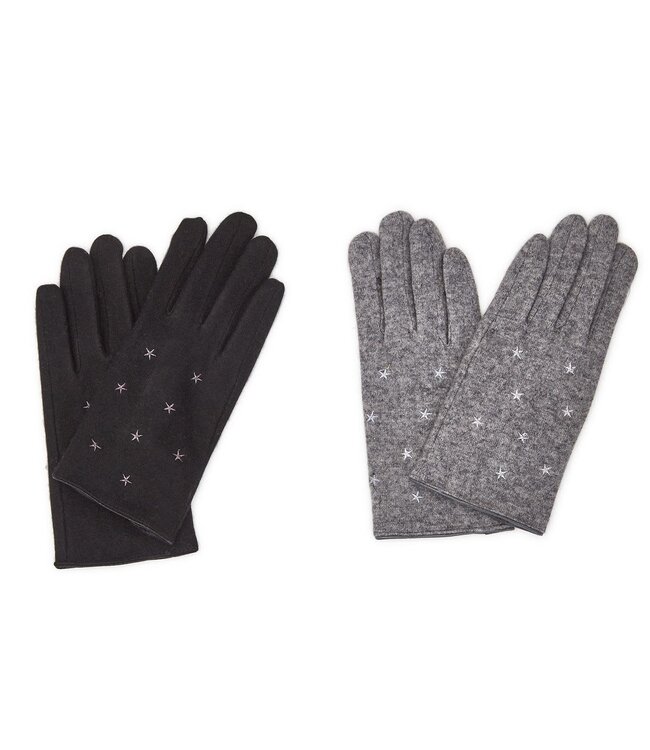 Black Star Embroidery Glove